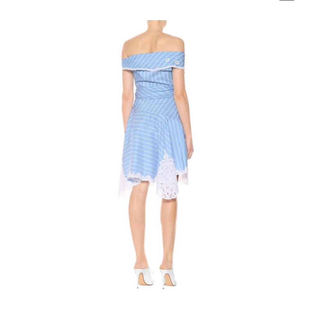 Jonathan Simkhai Scallop cutout mini wrap dress 8 - Picture 5 of 8